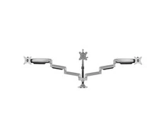 Laikiklis Icy Box Raidsonic Monitorius stovas su stalo laikikliu trims monitoriams IB-MS505-TI Desk Mount, 32", Sidabrinis/Juodas