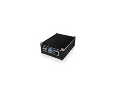 Icy Box RaidSonic ICYBOX Dėklas Raspberry Pi 4 Alu dangtelis + tinklelis Juodas