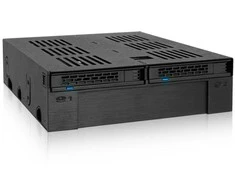 Icy Dock MB322SP-B - 7,9.5 mm - 6 Gbit/s - HDD,SSD - Juodas - Metal,Plastic - 41.3 mm