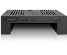 Icy Dock MB322SP-B - 7,9.5 mm - 6 Gbit/s - HDD,SSD - Juodas - Metal,Plastic - 41.3 mm