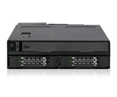 „Icy Dock Pocket“ 2 x 2,5 colio SSD / HDD + ypač plonas ODD 5,25 colio „ToughArmor“ (MB602SPO-B)