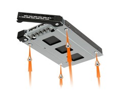 Carruzzo Icy Dock MB992TRAY-B diskų įrenginio skyriaus dangtelis Juoda, Sidabras