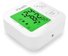Kraujospūdžio matuoklis iHealth | Trasa | KN-550BT | Baltas/Mėlyna | Kraujospūdžio (sistolinio ir diastolinio) apskaičiavimas, Širdies susitraukimų dažnio skaičiavimas | 4 | Belaidis Bluetooth ryšys | Automatinis | Svoris 438 g