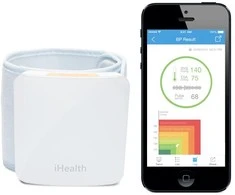 iHealth | Riešo kraujospūdžio monitorius | BP7S | Baltas | Kraujospūdžio rodmenys saugomi saugiame, nemokamame, su HIPAA suderinamame iHealth Cloud. Stebėkite kraujospūdžio ir pulso tendencijas naudodami intuityvias diagramas ir bendrinkite duomenis su gydytoju PDF arba skaičiuoklės formatu tiesiai iš savo išmaniojo telefono, planšetinio kompiuterio ar kompiuterio. Belaidis ryšys: Bluetooth V3.0+EDR Class 2 SPP. Matavimo metodas: Oscilometrinis, automatinis pripūtimas ir matavimas. | Belaidis | Svoris 105 g