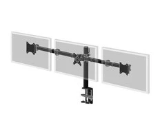 IIYAMA DS1003C-B1 lankstus stalo laikiklis, skirtas trigubui monitoriaus laikikliui su spaustuku arba tarpikliu Ekrano dydis 10-27 colių