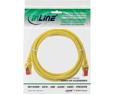 InLine 76450Y pataisomasis kabelis RJ45 kištukas iki RJ45 kištukas S/FTP Cat.6 geltonas 0,5 m