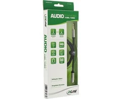 Kabelis InLine 3,5 mm lizdas – 3,5 mm lizdas 1 m sidabro (99231)
