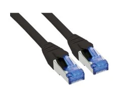 InLine patch kabelis Cat.6A, S/FTP (PiMf), 500MHz, juodas - 10m