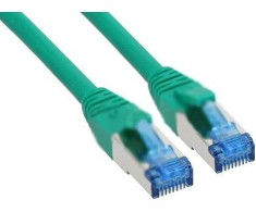 InLine patch kabelis Cat.6A, S/FTP (PiMf), 500MHz, žalias - 10m