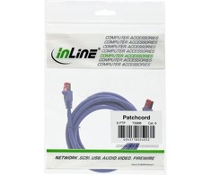 InLine 10m Cat.6 tinklo kabelis 1000 Mbit RJ45 - violetinė (76400P)