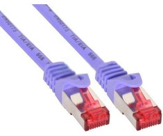InLine 10m Cat.6 tinklo kabelis 1000 Mbit RJ45 - violetinė (76400P)