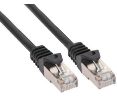 InLine Peterbord Crosover S / FTP, Cat6, Juodas, 15m (73615X)