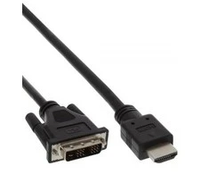Kabelis InLine HDMI - DVI- D 1,5m juoda (17664E)