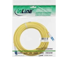 InLine LC / LC skaidulinės optikos laidas, 9 / 125μm, OS2, 15m (88656O)