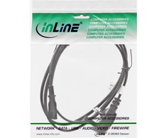 Maitinimo kabelis InLine maitinimo šaltinis Plug England - Euro 8 lizdas 1.8m (16654E)