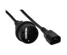 InLine 16659A tinklo adapterio laidas šaltiems įrenginiams C14 iki apsauginio kontakto lizdo 1m