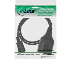 Maitinimo kabelis InLine C14 maitinimo kabelis Vokietijos F juodas 2m lizdas