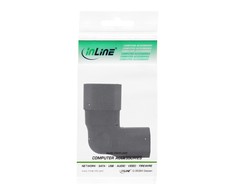 InLine ® Maitinimo adapteris IEC 60320 C14 / C13, kairysis/dešinis kampas, 3 kontaktų. šalto prietaiso vienetai