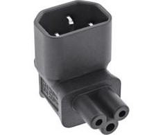 InLine ® Maitinimo šaltinis IEC 60320 C14 / C5, įjungiamas / įjungiamas, 3- pin šalto įrenginio kabelis / nešiojamasis kompiuteris