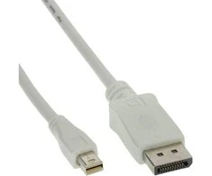 Kabelis InLine Rodyti Port Mini - DisplayPort 1m balta (17131)