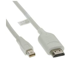 InLine DisplayPort Mini – HDMI kabelis 3 m baltas (17173I)