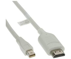 Kabelis InLine Rodyti Port Mini - HDMI 5m balta (17175I)