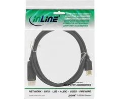 Kabelis InLine Rodyti Uostas - HDMI 0,3m juoda (17187)