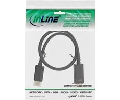 Kabelis InLine Rodyti Uostas - HDMI 0,3m juoda (17187I)
