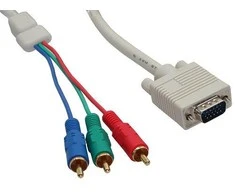 Kabelis InLine D-Sub (VGA) - RCA (Cinch) x3 2m, baltas (17202)