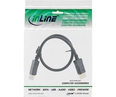 Kabelis InLine Rodyti Uostas - DisplayPort 0.5m Juodas (ZUDP- 044)