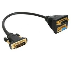 AV adapteris InLine DVILI - Sub (VGA) - DVILI - juoda (17301)