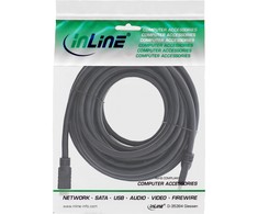 Kabelis InLine ® HiD didelio greičio HDMI kabelis su Ethernet, 4K2K, M / M, juodi, auksiniai kontaktai, 15m