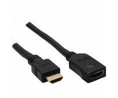InLine HDMI plėtinys vyriškas / moteriškas, juodas - 3 m