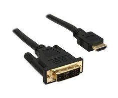 „InLine HDMI“ į DVI adapterio kabelis, didelio greičio, juodas - 1 m