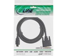 Kabelis InLine HDMI - DVI- D 2m juoda (17662P)