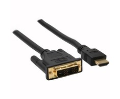 InLine HDMI į DVI adapterio kabelis didelės spartos, juodas - 3 m