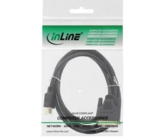InLine HDMI į DVI adapterio kabelis didelės spartos, juodas - 1,5 m