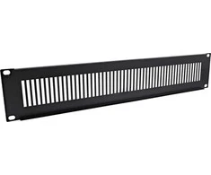 InLine® 19" blind panel perforated, 2U, RAL 9005 juodas