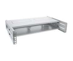 InLine® 19" foldable rack, 2U, 24-40cm depth, with cover, pilkas