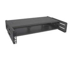 InLine® 19" foldable rack, 2U, 24-40cm depth, with cover, juodas
