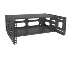 InLine® 19" foldable rack, 4U, 24-40cm depth, with cover, juodas