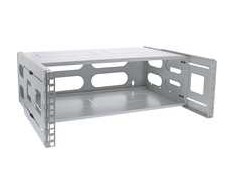 InLine® 19" foldable rack, 4U, 24-40cm depth, with cover, pilkas