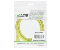 InLine Patch kabelis Cat.6A, S/FTP (PiMf), 500MHz, geltonos spalvos - 1m