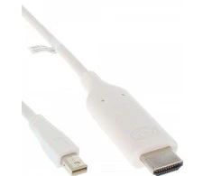 Kabelis InLine Rodyti Port mini - HDMI 1m balta (17171I)