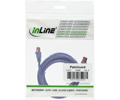 InLine Patch kabelis Cat.6, S/FTP (PiMf), 250MHz, violetinės spalvos - 1m