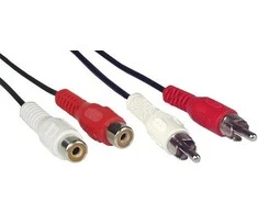 Inline Kabelis Intos RCA (Cinch) x2 - RCA (Cinch) x2 20m juoda (89934L)