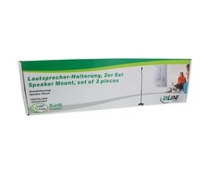 InLine Reguliuojamos grindų lentynos garsiakalbiams 68-110cm 2vnt (23126C)