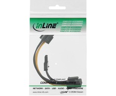 InLine PCIE 6- pin - PCIE 8- pin, 0,1m, geltona (26626)