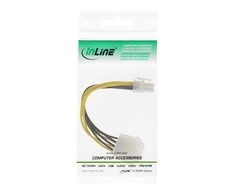 InLine ATX / EPS 4-pin - ATX / EPS 8-pin, 0.15m, Geltona (26633A)