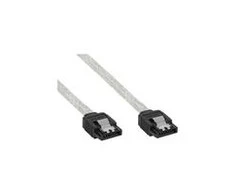„InLine SATA III“ (6 Gb/s) kabelis, skaidrus – 0,5 m
